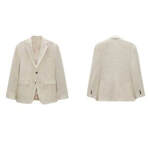 ZARA LINEN BLEND SUIT JACKET 4373/705